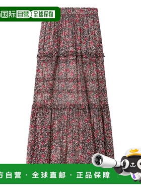 潮奢 ISABEL MARANT 女士 VOLOMIA 棉质薄纱印花半身裙 JU0488FAD