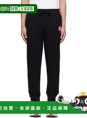1h可退 潮奢 Canada Goose 加拿大鹅 男士 黑色 Huron 运动裤 740