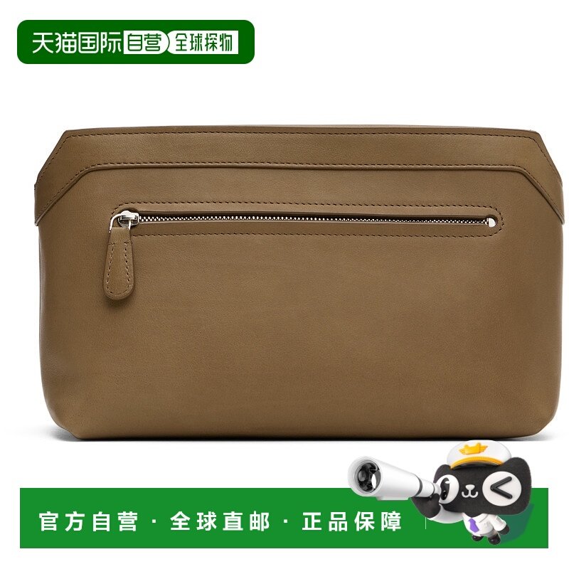 1h可退 潮奢 The Row 女士 灰褐色 Terrasse 手拿包 W1674L72