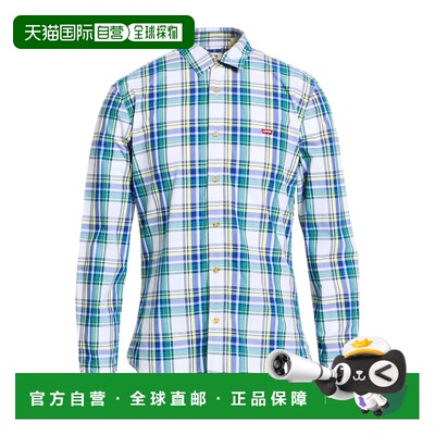 潮奢 Levi'S 李维斯 男士 格纹衬衫 green绿色 舒适时尚