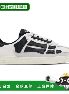 1h可退 潮奢 AMIRI 女士 黑色 & 白色 Pacific Bones 运动鞋 AWFO