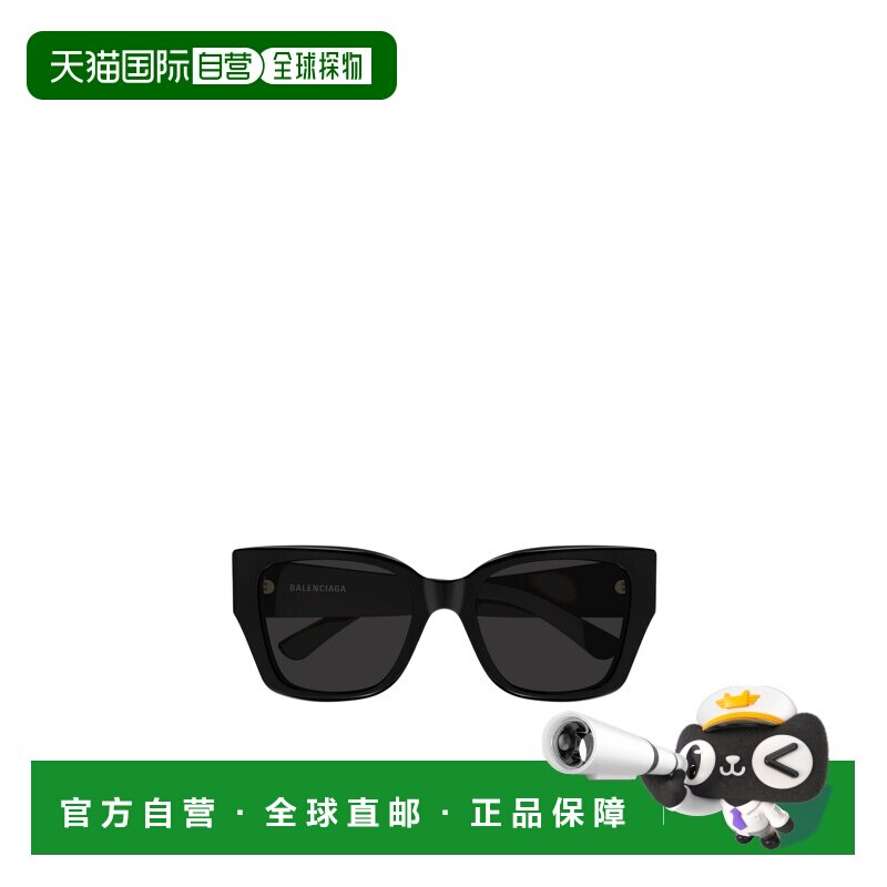 BALENCIAGA 女士眼镜 BB0474S001 SS2026 黑色 全框太阳镜