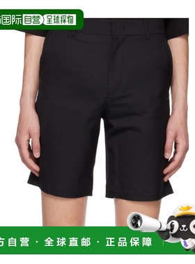 WE11DONE 男士短裤 WDPT123211MBK SS2023 黑色 Basic 短裤