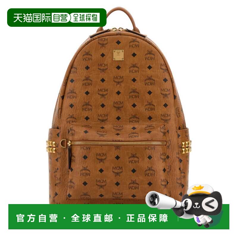 MCM 女士手提包 MMKGSVE01CO SS2026 花色 Logo 印花背包双肩包