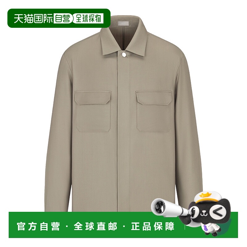 1h可退 DIOR 男士衬衫 593C536A0001C181 SS2025 花色 长袖羊绒羊