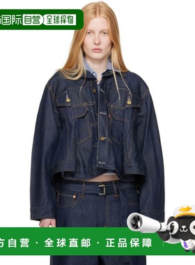 1h可退 潮奢 Sacai 女士 蓝色 Levi's 联名牛仔夹克 2507781