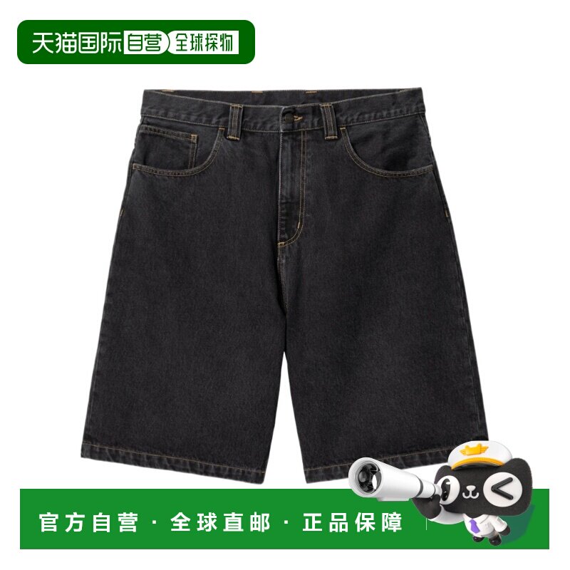 1h可退 CARHARTT WIP 男士短裤 I0371618906 SS2026 黑色 腰带环图片