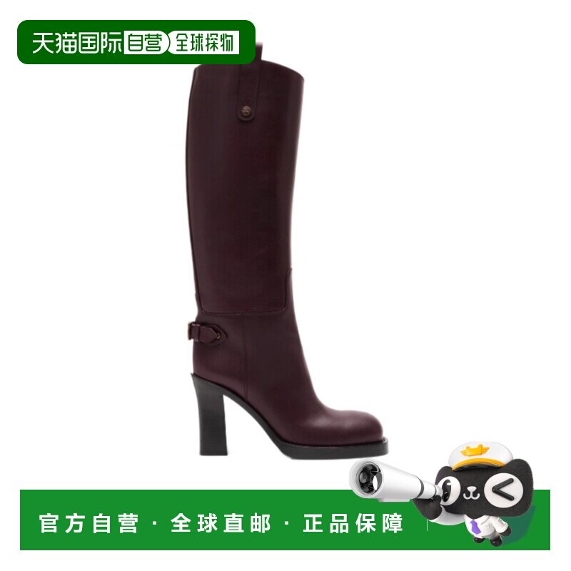 BURBERRY 女士靴子 81144031 AW2025 紫色 Cavalier 高跟靴子女靴