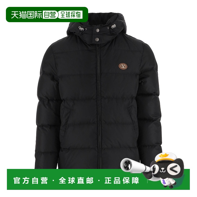 1h可退 VALENTINO 男士外套 VCNB316FN0NO AW2025 黑色 长袖棉服