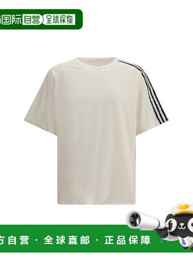 1h可退 潮奢 Y-3 男士 3 短袖散口边标志性图案条纹T恤 KS9748CWH