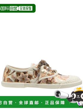 VALENTINO 女士运动鞋 WS0LH8TAQQLN SS2025 白色 系带低帮休闲鞋