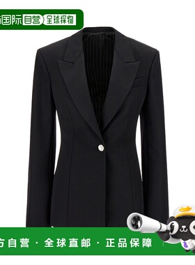 1h可退 潮奢 The Attico 女士 黑色羊毛西装外套 241WCG61100