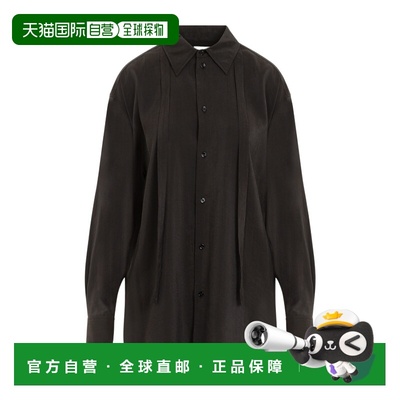 LEMAIRE 女士衬衫 SH1051LF1308BR507 AW2024黑色长袖