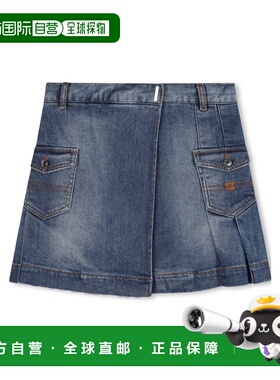 GIVENCHY 女童连衣裙 H30395Z10 AW2024 蓝色 4G 牛仔半身裙