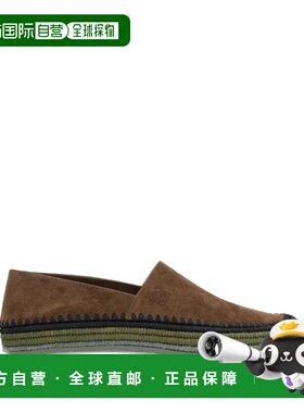 LOEWE 男士商务休闲鞋 M816283X163100 SS2025男鞋绿色