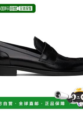 1h可退 潮奢 J.W. Anderson 男士 黑色 Moccasin 乐福鞋 ANM40563