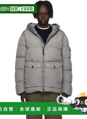 1h可退 潮奢 Stone Island 石头岛 男士 灰色 4100011 Hooded Nyl