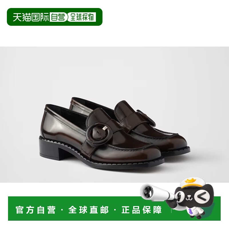 1h可退 PRADA 女士凉鞋 1D979NF035F10038 SS2025 棕色 Leather m