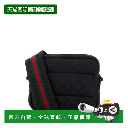 GUCCI 男士单肩包 854783FAFG31053 AW2026 黑色 Black fabric cr