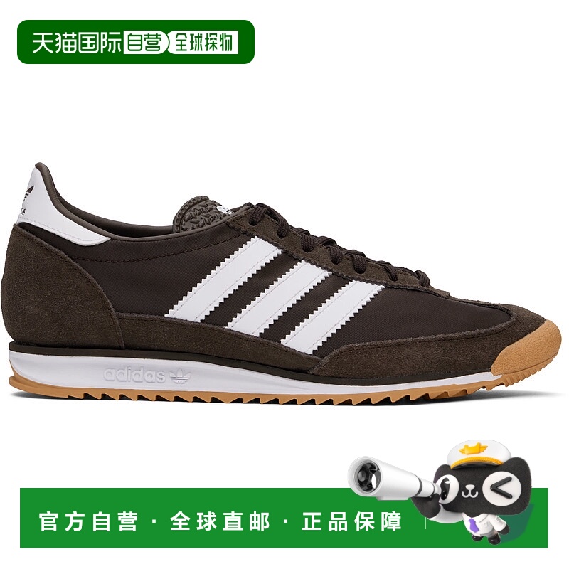 1h可退 潮奢 Adidas Originals 女士 棕色 SL 72 OG 运动鞋 JI018