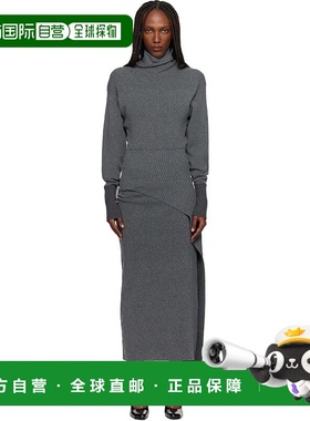 1h可退 潮奢 Lanvin 朗雯 女士 灰色连衣裙 RWDR0040K065H25