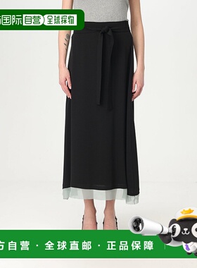 FENDI 女士半身裙 FQ7665AUP6F0GME SS2025 黑色A字裙