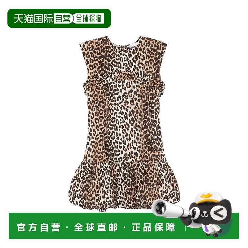 1h可退 GANNI 女士连衣裙 GAW0652LEOPARD11546 SS2025 花色
