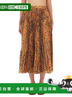 1h可退 ETRO 女士半身裙 WRFA005899SASP1X0822 AW2025 橙色a字裙