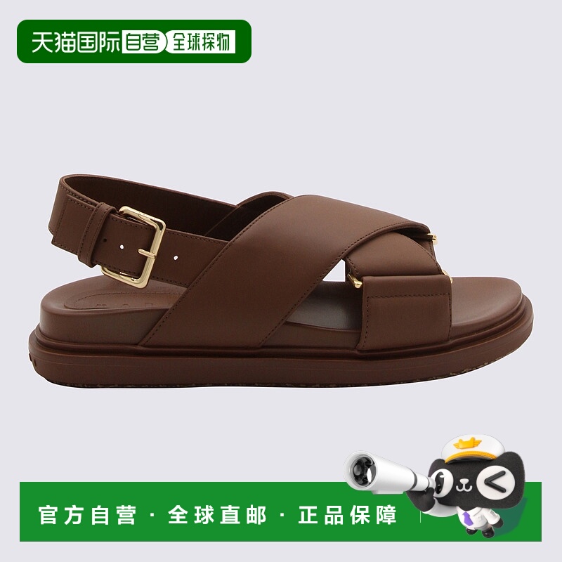 1h可退 MARNI 女士凉鞋 FBMS015701P361400M30 SS2025 棕色