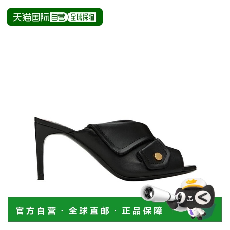1h可退 MOSCHINO 女士凉鞋 MA28127C1FMA0NERO AW2022 黑色高跟