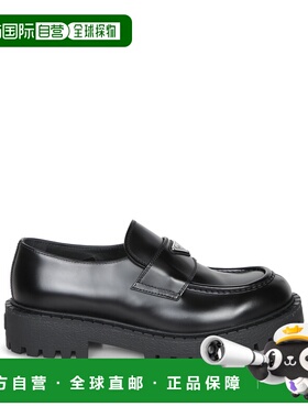 PRADA 男士商务休闲鞋 2DE151B4LF0002 AW2025 黑色 Brushed leat