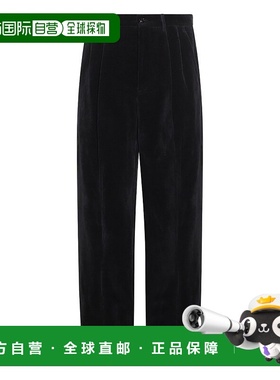 VALENTINO 男士休闲裤 VRBN15AM2FA8 AW2025 蓝色 腰带环休闲裤