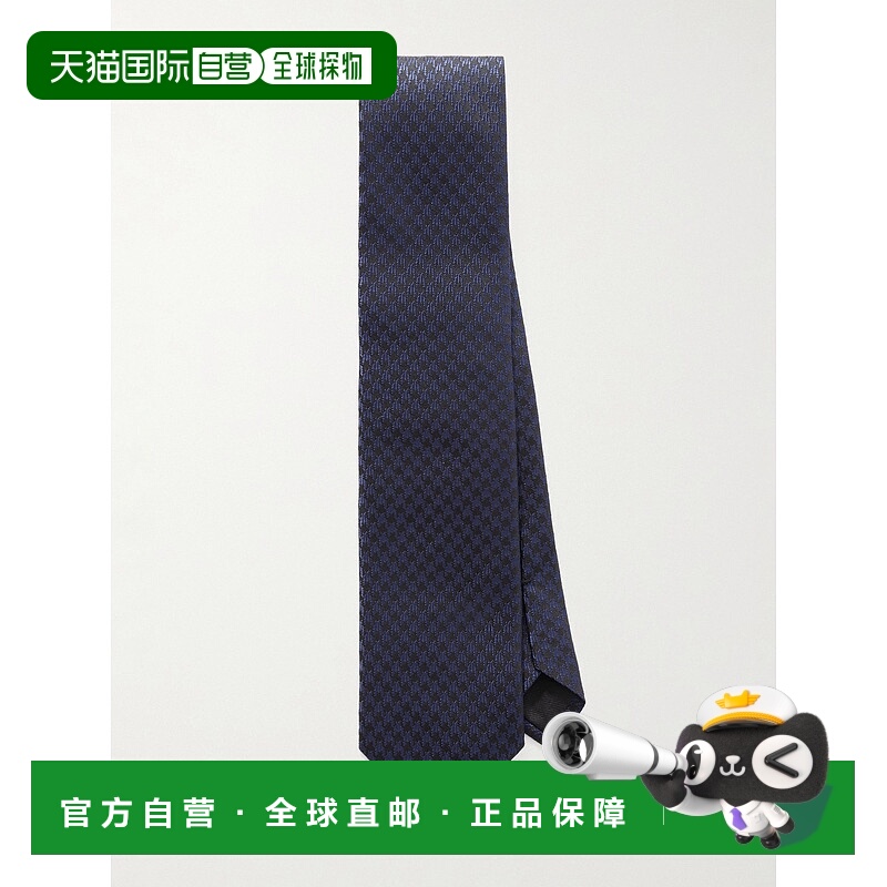 潮奢 Tom Ford 汤姆 福特 男士 8cm 犬牙织纹真丝提花领带 STE001