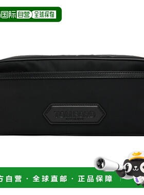 1h可退 潮奢 Tom Ford 汤姆 福特 男士 黑色 Canvas Double Zip