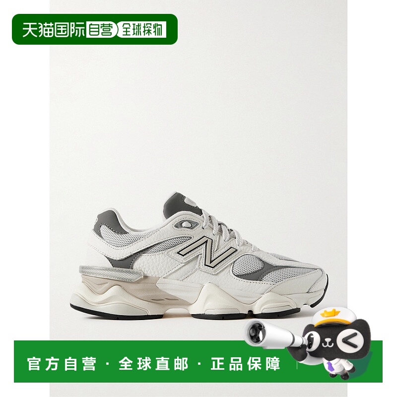 1h可退 潮奢 New Balance  女士 9060 橡胶边织纹皮革网纱运动鞋