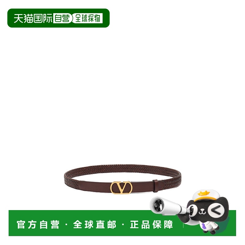 1h可退 VALENTINO 男士腰带 YT0SE6MIN0TO SS2025 棕色 VLOGO 腰
