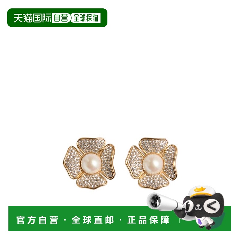 1h可退 VALENTINO 女士耳饰 WJ0AN6HJYA3M SS2025 金色 花卉耳饰