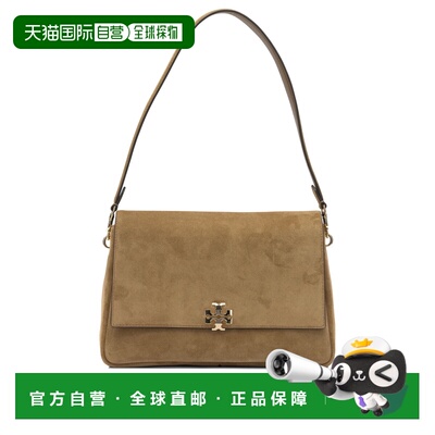 TORY BURCH 女士单肩包 184125200 SS2026 棕色 Suede charlie sh