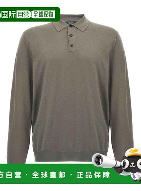 ZANONE 男士T恤 810102Z0290N1796 CO 灰色 Wool Polo Shirt