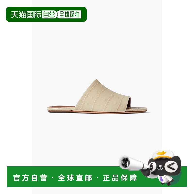 1h可退 潮奢 BY FAR 女士 Baba 鳄鱼纹皮质凉拖 21SSBABMCED360CR
