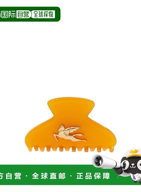 1h可退 ETRO 女士发饰 04396635 SS2025 黄色 徽标发夹抓夹