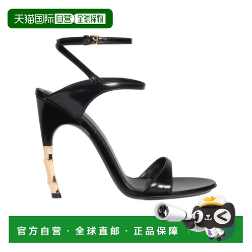 GUCCI 女士高跟鞋 875278AAE5J1000 AW2026 黑色 Castello 高跟凉