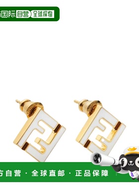 FENDI 女士耳饰 8AL294TL9F0A47 SS2026 金色 FF图案耳钉