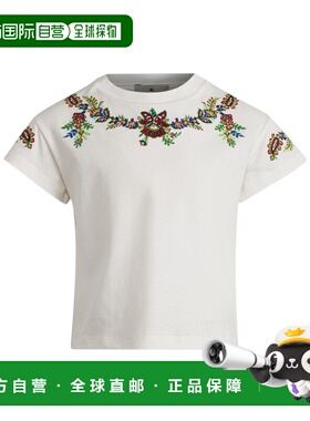 1h可退 ETRO 女童衬衫 GU8A51J0177101 SS2024 白色 短袖T恤