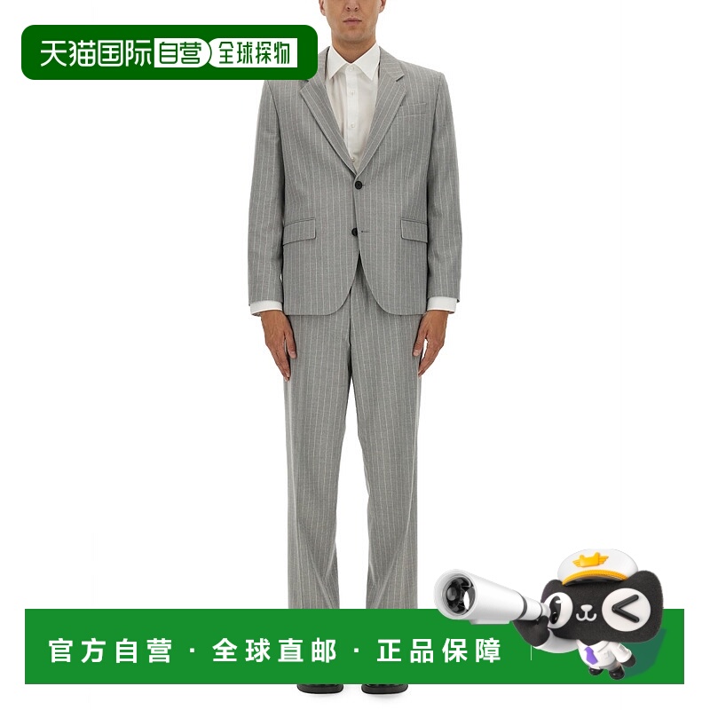 1h可退 潮奢 boss 雨果 男士 修身条纹图案套装 5054467710273115