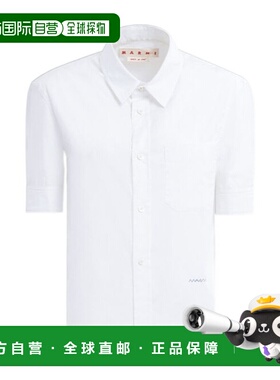 MARNI 女士衬衫 CAMA0623S0UTC22300W01 SS2025白色短袖