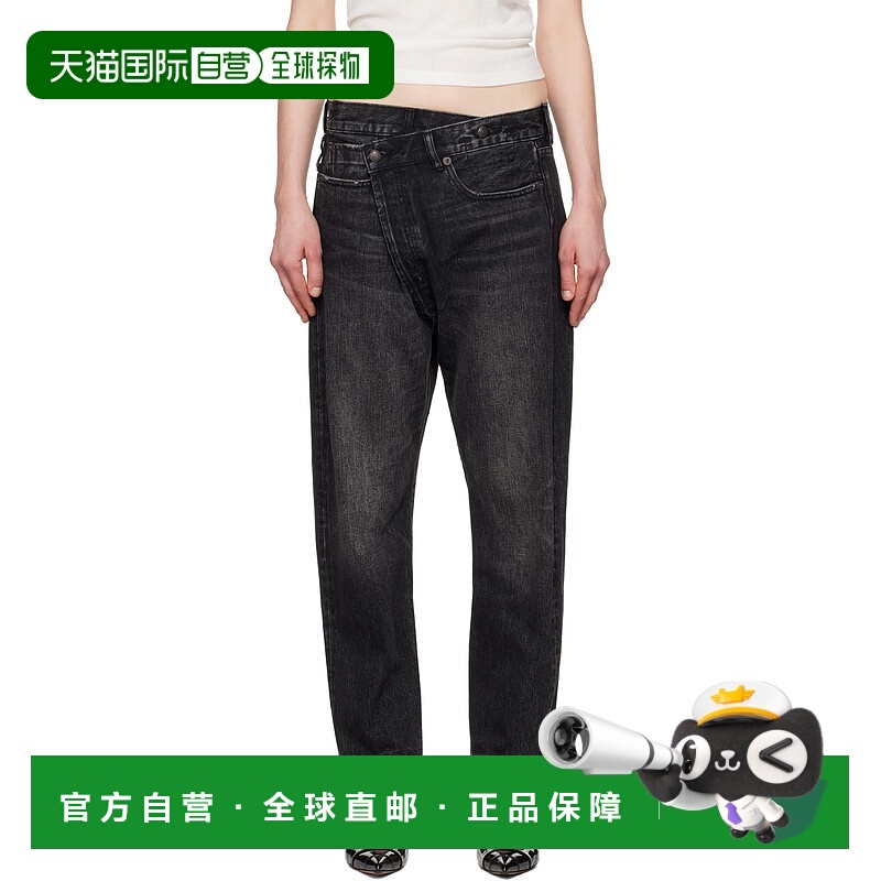 1h可退 潮奢 R13 女士 黑色 Crossover 牛仔裤 R13W2048D274A