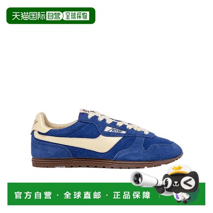 AUTRY 男士运动鞋 WSLMUB19 SS2025 蓝色 圆头运动鞋德训鞋