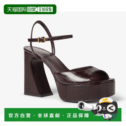 FENDI 女士凉鞋 8X8990AOSHF0BBK CO 深棕色 PLATFORM SANDALS