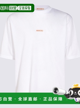 MARNI 男士T恤 HUMU0223X6UTCZ5700W01 CO 白色 Logo patch t-shi